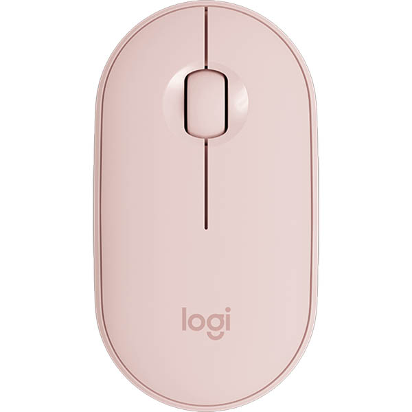 Image for LOGITECH M350 PEBBLE WIRELESS AND BLUETOOTH MOUSE OFF ROSE from Office Heaven
