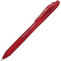pentel bl107 energel-x retractable gel ink pen 0.7mm red