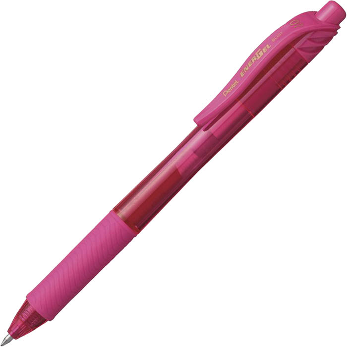 Image for PENTEL BL107 ENERGEL-X RETRACTABLE GEL INK PEN 0.7MM PINK from Clipboard Stationers & Art Supplies