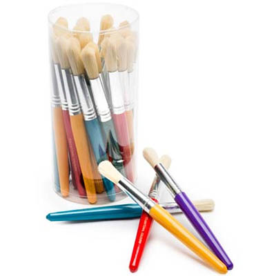 Image for EDUCATIONAL COLOURS JUMBO PAINT BRUSHES PACK 30 from Prime Office Supplies