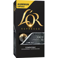 l'or espresso nespresso compatible coffee capsules onyx pack 10