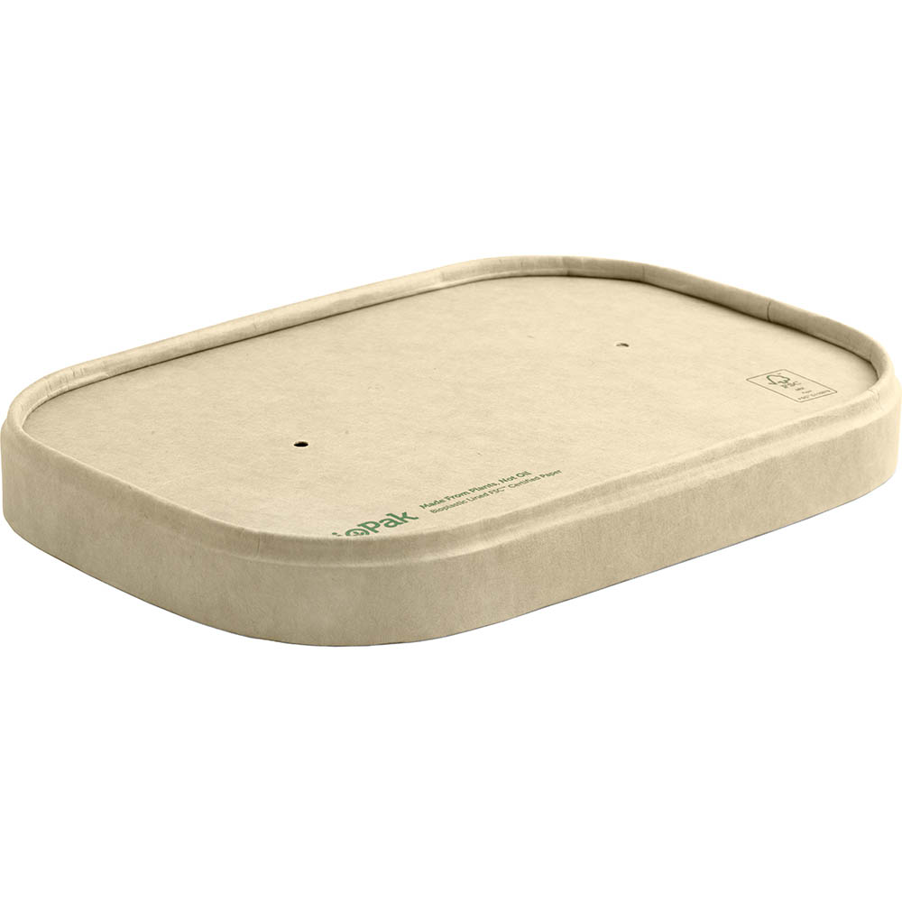 Image for BIOPAK BIOBOARD TAKEAWAY BASE LID NATURAL PACK 25 from Challenge Office Supplies