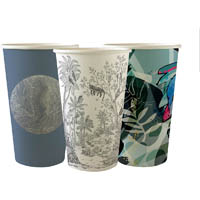 biopak biocup single wall cup art series 510ml pack 50