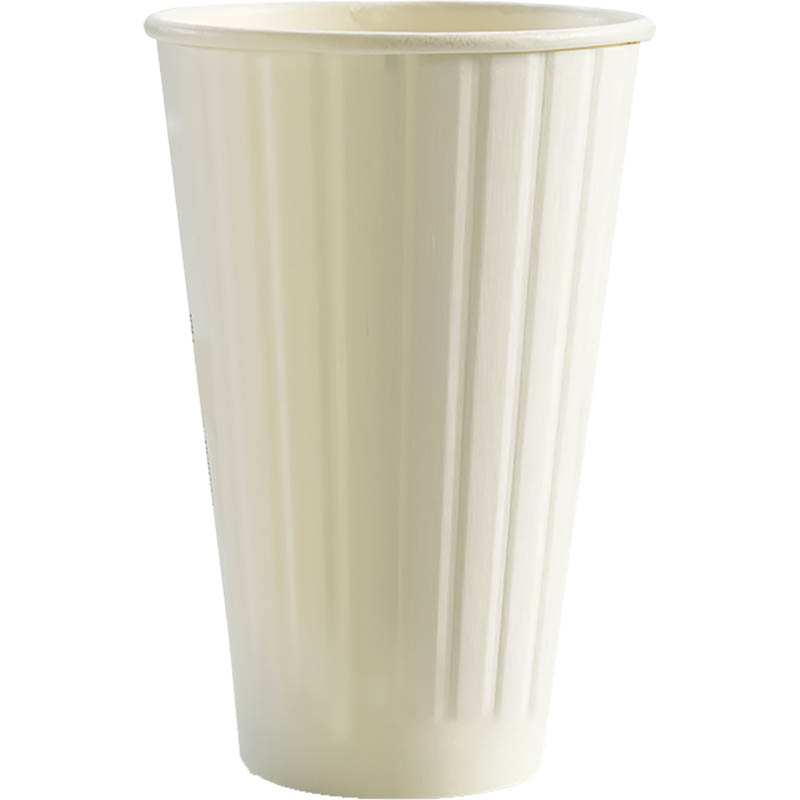 Image for BIOPAK BIOCUP DOUBLE WALL CUP 460ML WHITE PACK 40 from Office Heaven