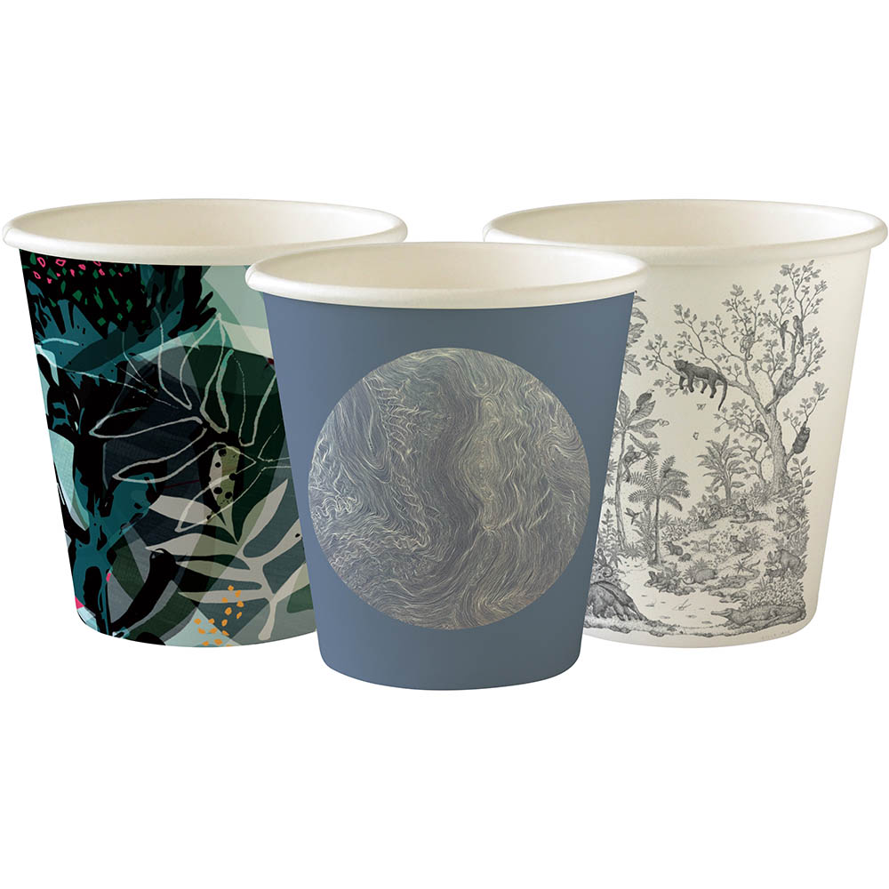 Image for BIOPAK BIOCUP SINGLE WALL CUP ART SERIES 230ML PACK 50 from York Stationers