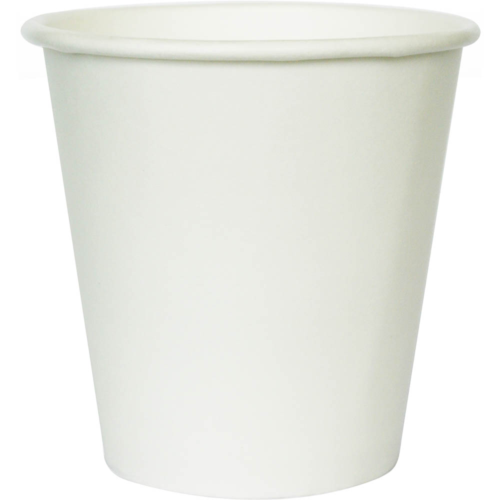 Image for BIOPAK BIOCUP SINGLE WALL CUP WHITE 230ML PACK 50 from That Office Place PICTON
