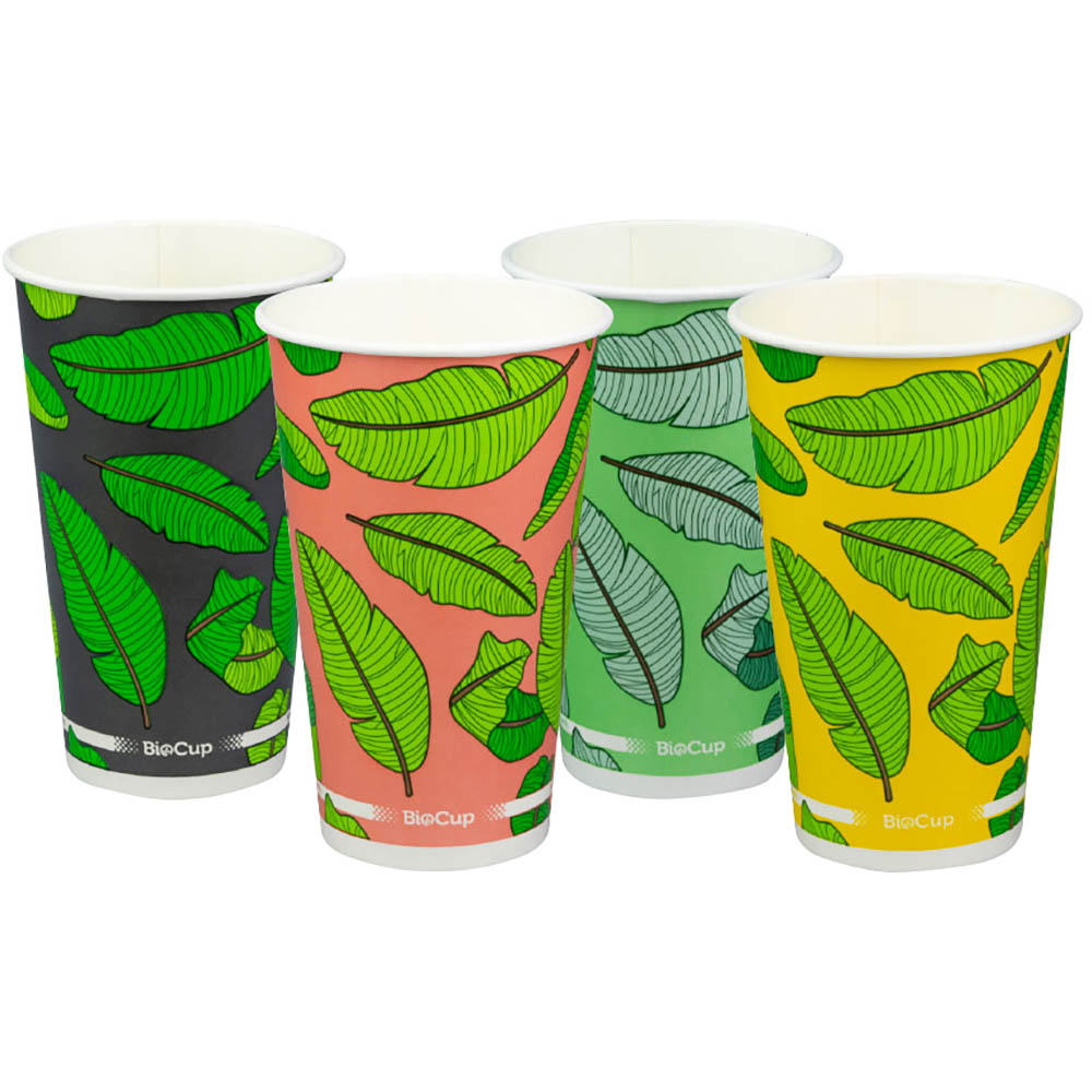 Image for BIOPAK BIOCUP COLD PAPER CUP 510ML ASSORTED PACK 50 from That Office Place PICTON