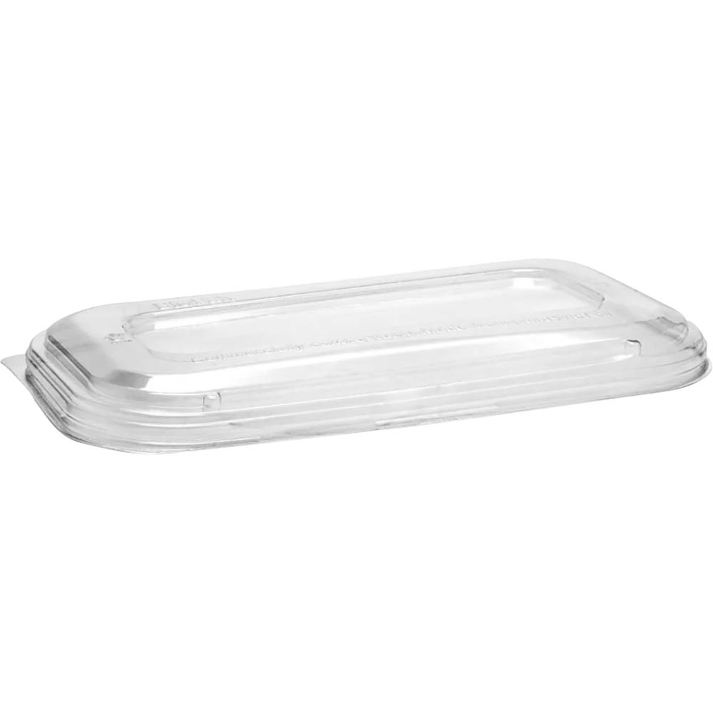 Image for BIOPAK LUNCH BOX TAKEAWAY LID 226 X 126MM CLEAR PACK 50 from York Stationers