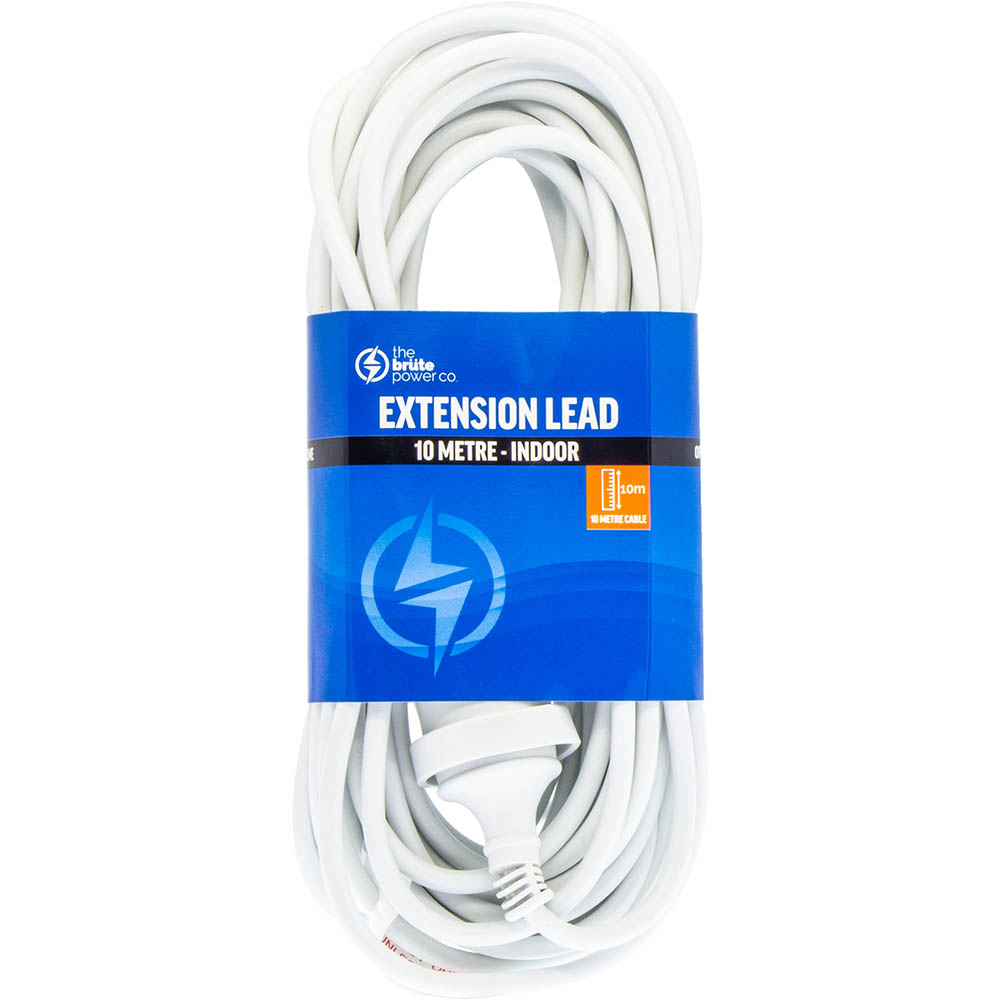 Image for THE BRUTE POWER CO EXTENSION LEAD 10 METRE WHITE from Challenge Office Supplies