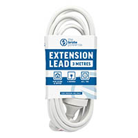 the brute power co extension lead 10 metre white