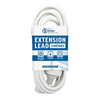 the brute power co extension lead 3 metre white