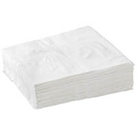 biopak bionapkins napkin 1-ply 1/4 fold white pack 500