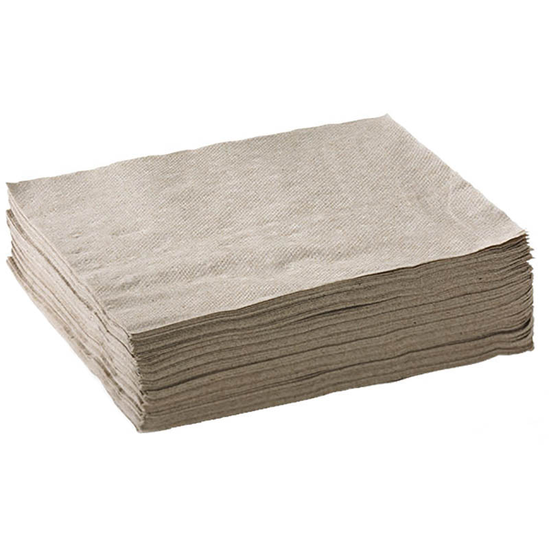 Image for BIOPAK BIONAPKINS NAPKIN 2-PLY 1/4 FOLD NATURAL PACK 100 from York Stationers