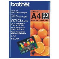 brother bp-61g glossy photo paper 190gsm a4 white pack 20