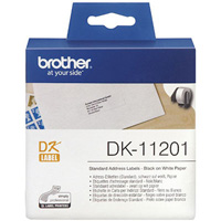 brother dk-11201 label roll 29 x 90mm white roll 400