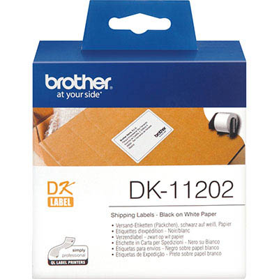 Image for BROTHER DK-11202 LABEL ROLL 62 X 100MM WHITE ROLL 300 from Office Heaven