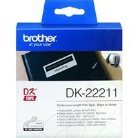 brother dk-22211 continuous film label roll 29mm x 15.24m white