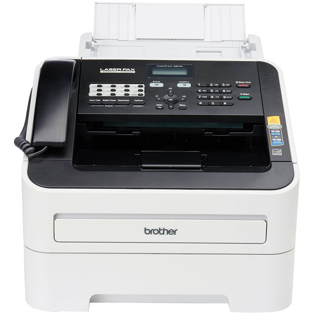 Image for BROTHER FAX-2840 MONO LASER FAX MACHINE A4 from Clipboard Stationers & Art Supplies