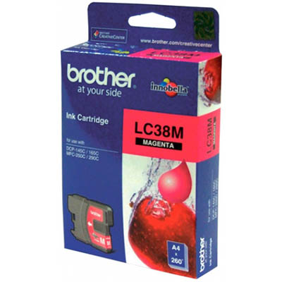 Image for BROTHER LC38M INK CARTRIDGE MAGENTA from Australian Stationery Supplies