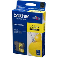 brother lc38y ink cartridge yellow