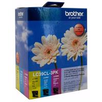 brother lc39cl3pk ink cartridge value pack cyan/magenta/yellow