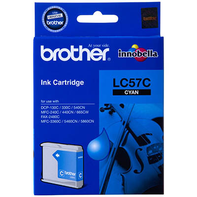 Image for BROTHER LC57C INK CARTRIDGE CYAN from Australian Stationery Supplies