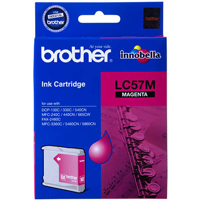 Image for BROTHER LC57M INK CARTRIDGE MAGENTA from Australian Stationery Supplies