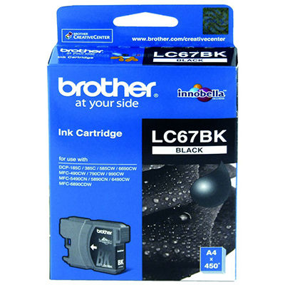 Image for BROTHER LC67BK INK CARTRIDGE BLACK from Mitronics Corporation
