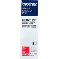 brother stamp ink refill red