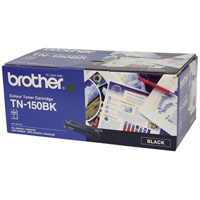 Image for BROTHER TN150BK TONER CARTRIDGE BLACK from Clipboard Stationers & Art Supplies