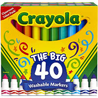 crayola the big 40 washable markers assorted pack 40