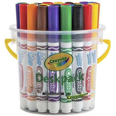 Image for CRAYOLA WASHABLE MARKERS CLASSIC ASSORTED CLASSPACK 32 from Mitronics Corporation