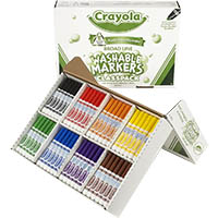 crayola washable markers classic assorted classpack 200