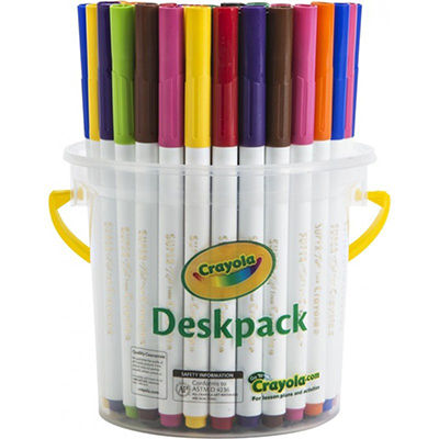 Image for CRAYOLA SUPER TIP COLOURED MARKER PENS ASSORTED CLASSPACK 40 from Clipboard Stationers & Art Supplies