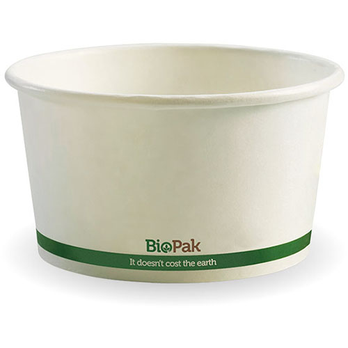 Image for BIOPAK BIOBOWL BOWL 390ML WHITE PACK 25 from BusinessWorld Computer & Stationery Warehouse