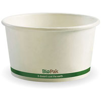 biopak biobowl bowl 390ml white pack 25