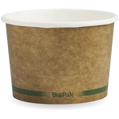 Image for BIOPAK BIOBOWL BOWL 470ML KRAFT PACK 25 from That Office Place PICTON