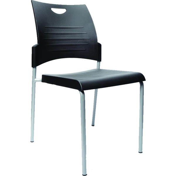 Image for BURO PRONTO VISITOR CHAIR 4-LEG BASE BLACK from Challenge Office Supplies