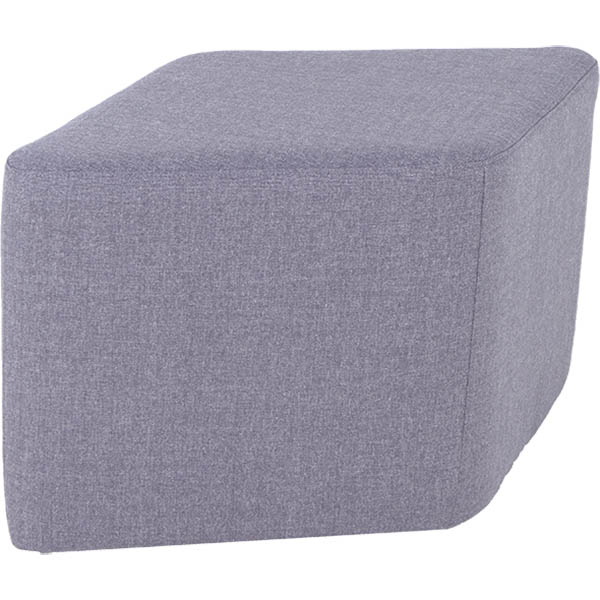 Image for BURO YORK OTTOMAN PARELLELOGRAM GREY from Challenge Office Supplies