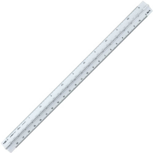 Image for LINEX 321 TRIANGULAR SCALE RULER 300MM WHITE from Eastland Office Supplies