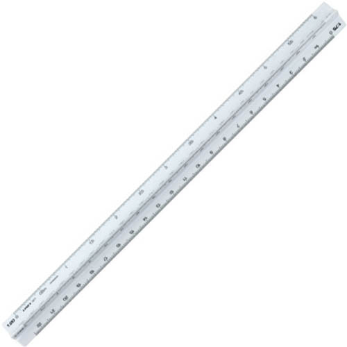 Image for LINEX 321 TRIANGULAR SCALE RULER 300MM WHITE from Australian Stationery Supplies