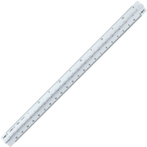 Image for LINEX 322 TRIANGULAR SCALE RULER 300MM WHITE from Second Office