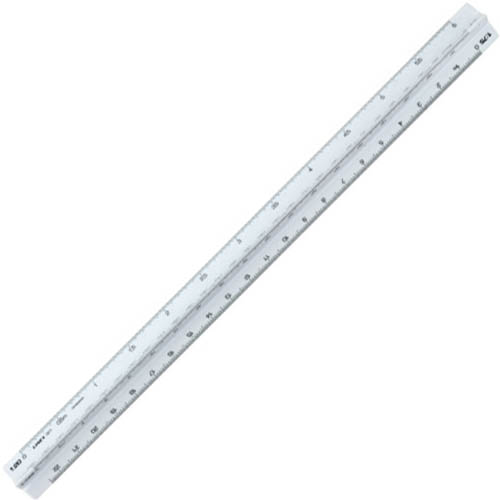 Image for LINEX 322 TRIANGULAR SCALE RULER 300MM WHITE from Office Fix - WE WILL BEAT ANY ADVERTISED PRICE BY 10%