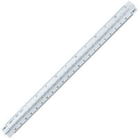 linex 325 triangular scale ruler 300mm white