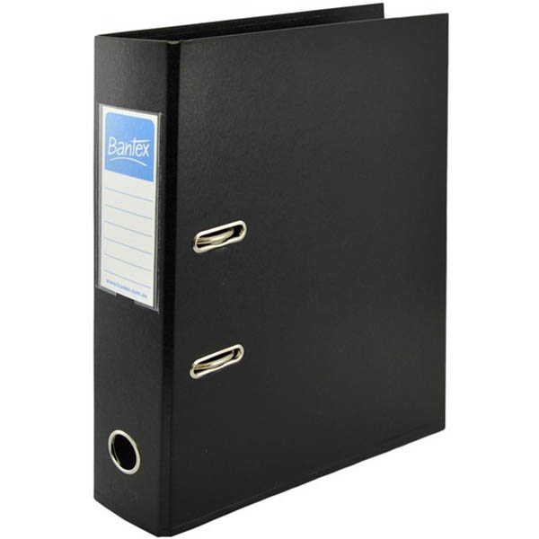 Image for BANTEX STRONG LEVER ARCH FILE PP 70MM A4 BLACK from ALLBIZ Office Supplies