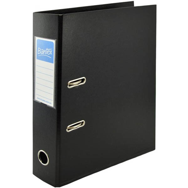 Image for BANTEX STRONG LEVER ARCH FILE PP 70MM A4 BLACK from York Stationers