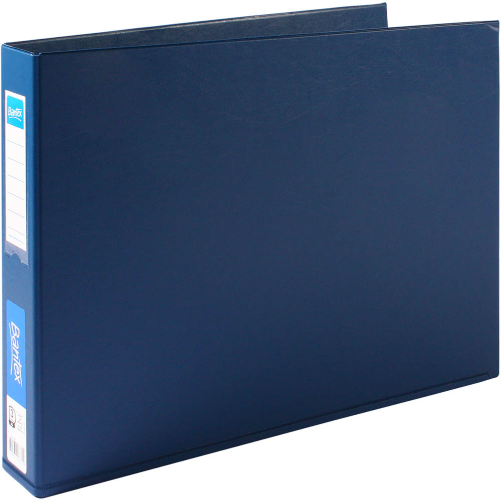 Image for BANTEX RING BINDER PP LANDSCAPE 3D 38MM A3 BLUE from Office Express