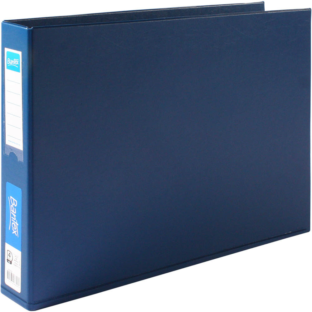 Image for BANTEX RING BINDER PP LANDSCAPE 4D 38MM A3 BLUE from Office Express