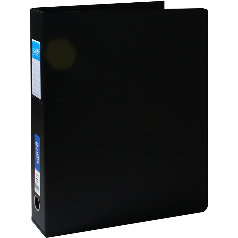 Image for BANTEX RING BINDER PP 4D 65MM A3 BLACK from Australian Stationery Supplies