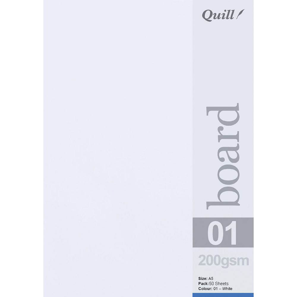 Image for QUILL BOARD 200GSM A5 WHITE PACK 50 from Challenge Office Supplies